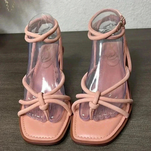 NEW Sam Edelman Womens Dia Leather Ankle Strap Heels - Picture 2 of 13